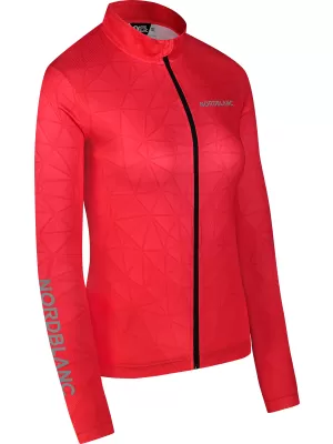 Női kerékpáros mez NORDBLANC VELOFLOW NBSLF8105 PIROS