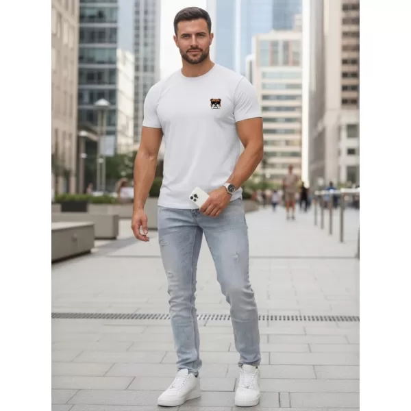  Férfi póló DSTREET NX0125R-WH FEHÉR 
