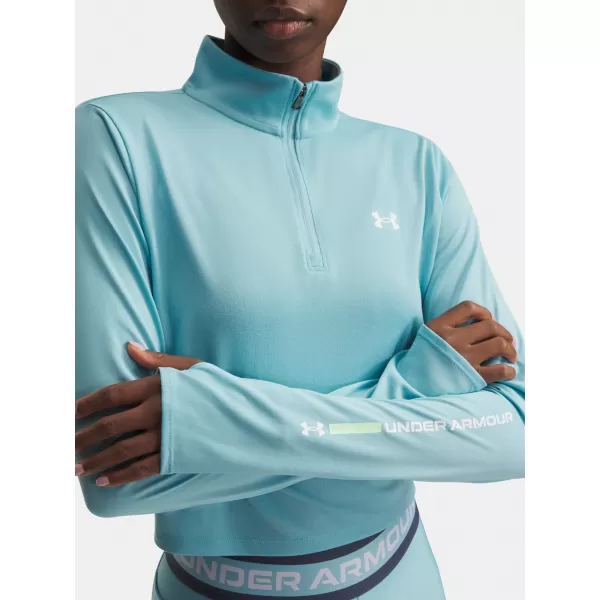  Női póló UNDER ARMOUR TECH BRANDED 1/2 ZIP 6009988-425 KÉK 