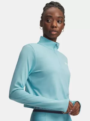 Női póló UNDER ARMOUR TECH BRANDED 1/2 ZIP 6009988-425 KÉK