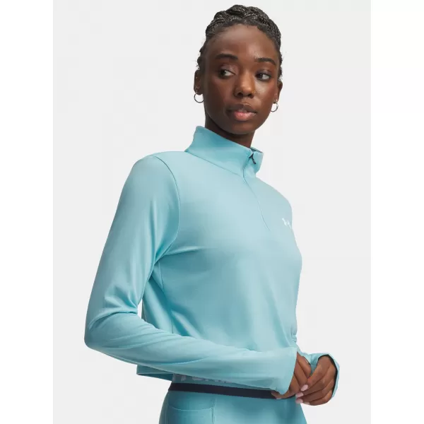  Női póló UNDER ARMOUR TECH BRANDED 1/2 ZIP 6009988-425 KÉK 