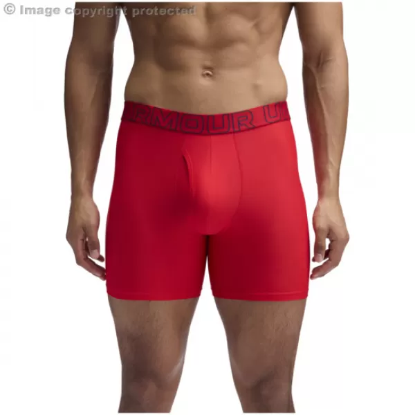  Férfi boxerek UNDER ARMOUR UA PERFORMANCE TECH MESH - SOLID 6 -3PK 1383884-600 PIROS 