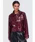 Női kabát OMBRE OW-JAFL-0145 BURGUNDIA