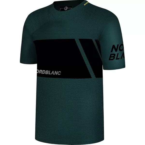  Funkcionális férfi kerékpáros póló NORDBLANC MUD NBSMF8083 ZÖLD 