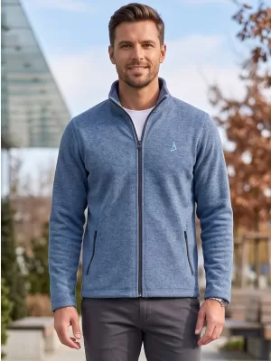 Férfi polár pulóver ALTISPORT ALM002852 SÖTÉT FARMER KIEMELÉSEK