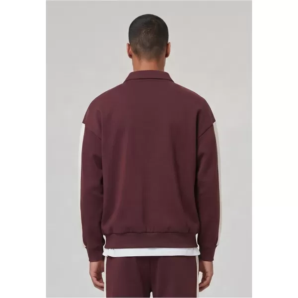  Férfi póló gallérral URBAN CLASSICS TB8595-01151 CSERESZNYE 