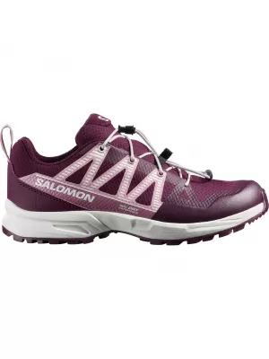 Gyerekcipők SALOMON OUTSCAPE WATERPROOF L49212600 TÉLI VIRÁGZÁS/HAJNAL RÓZSASZÍN/FEHÉR
