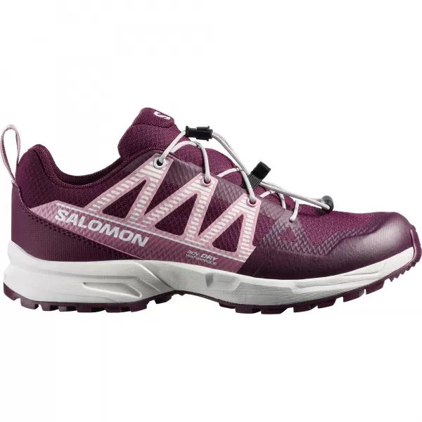  Gyerekcipők SALOMON OUTSCAPE WATERPROOF L49212600 TÉLI VIRÁGZÁS/HAJNAL RÓZSASZÍN/FEHÉR 