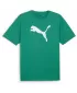 Férfi póló PUMA TEAMRISE LOGO JERSEY COTTON 658705-05 SPORT GREEN/ SPORT ZÖLD/PUMA FEHÉR