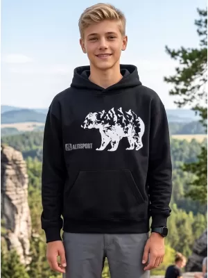 Gyermek pulóver ALTISPORT ALM193422 FEKETE