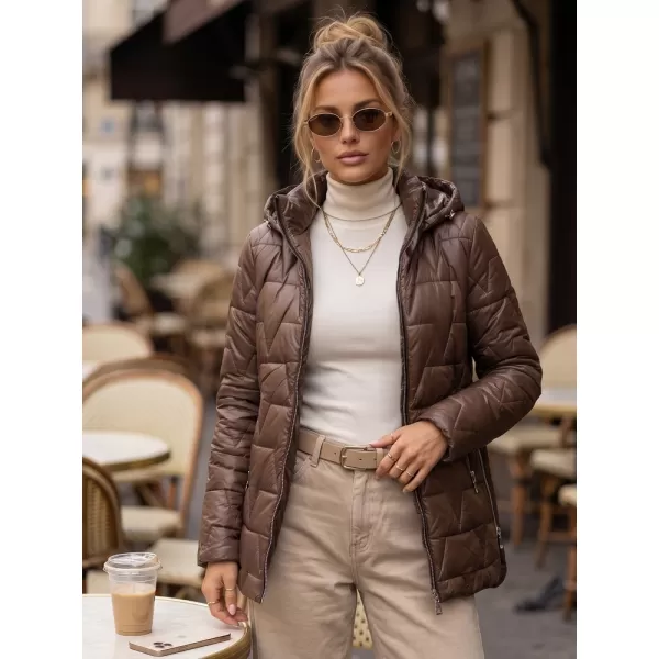  Női kabát DSTREET TY5796 BARNA 