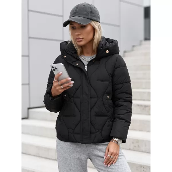 Női kabát DSTREET TY5939 FEKETE 