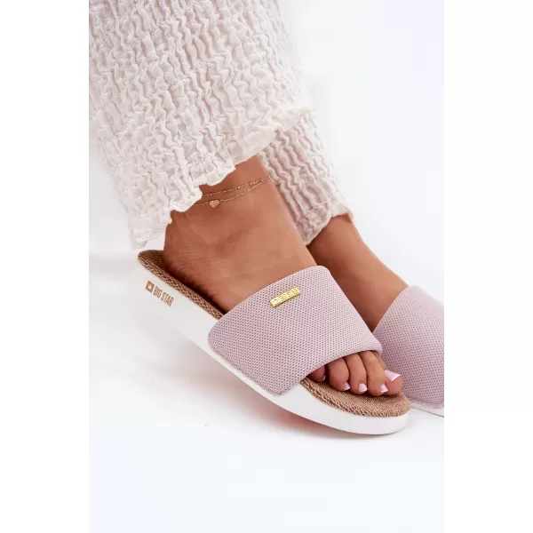  Női papucs BIG STAR SHOES RR274A105 RÓZSASZÍN 