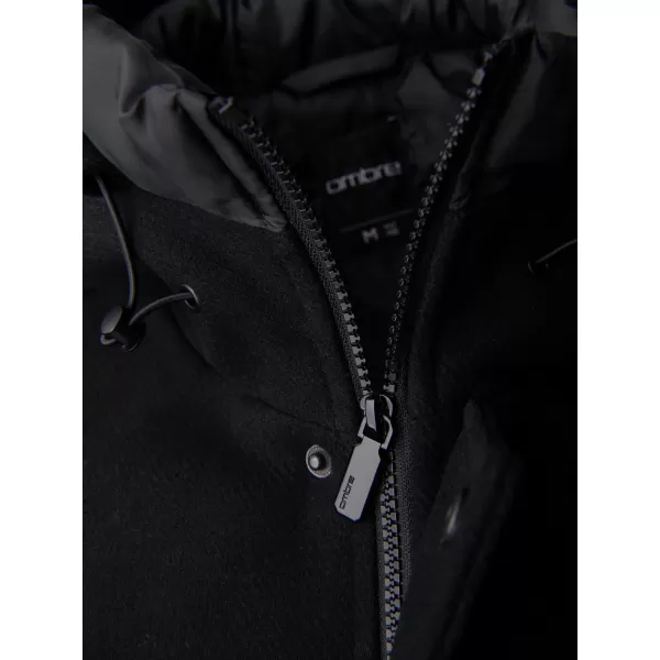  Férfi parka OMBRE OM-COWC-0161 FEKETE 
