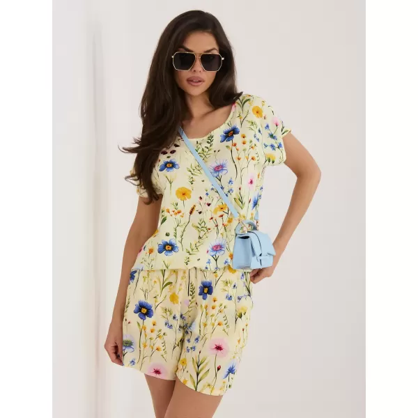  Női rövidnadrág SUBLEVEL D73771M62489KD ÉLÉNK SÁRGA 