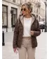 Női kabát DSTREET TY5883 BARNA