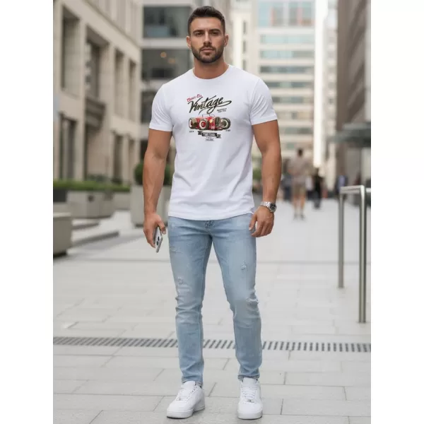  Férfi póló DSTREET NX5094R-WH FEHÉR 