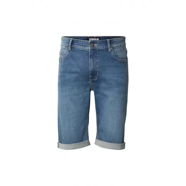  Férfi rövidnadrág URBAN CLASSICS TB8457 KÖZÉP MÉLYKÉK MOSOTT 