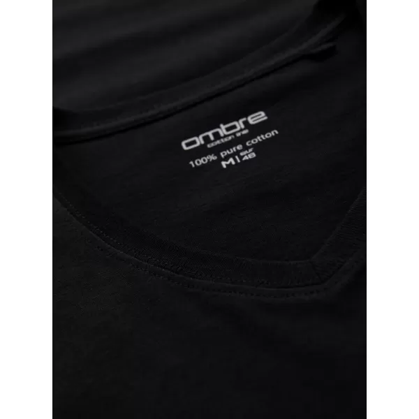 Férfi póló OMBRE OM-TSBS-0281 FEKETE 