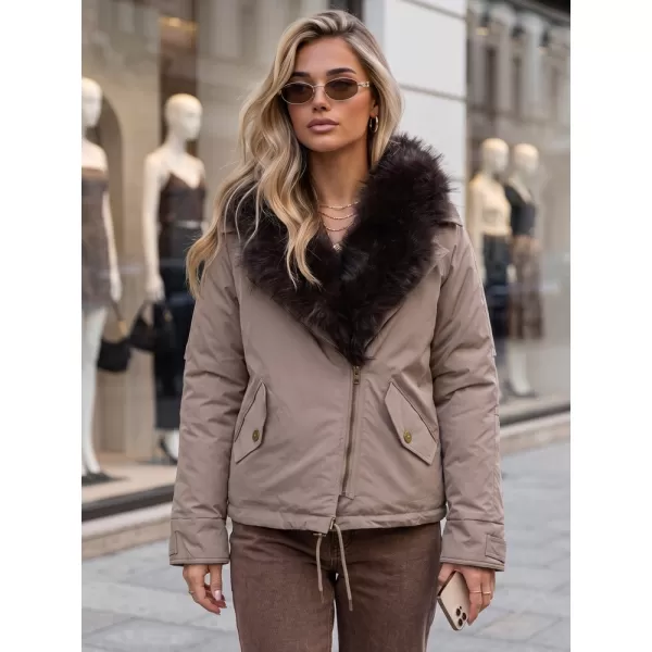  Női kabát DSTREET TY5913 FANGO 
