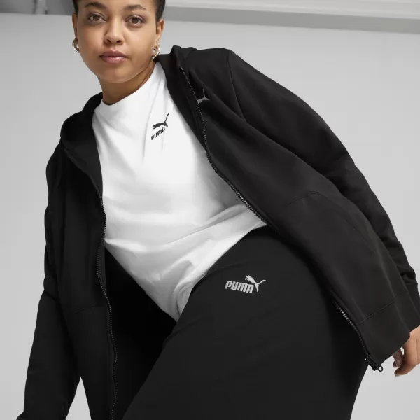  Női leggings PUMA ESS SMALL NO. 1 LOGO HIGH-WAIST STRAIGHT 68242801 PUMA FEKETE 