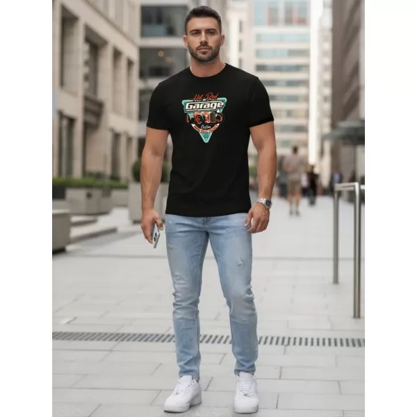  Férfi póló DSTREET NX5093R-BK FEKETE 