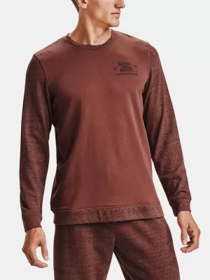 Férfi pulóver UNDER ARMOUR SPORTSTYLE TERRY KO CREW 1357103-688 PIROS