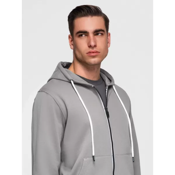  Férfi pulóver OMBRE OM-SSBZ-0272 SZÜRKE 