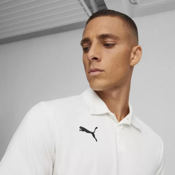  Férfi póló gallérral PUMA TEAMGOAL POLO 658771-04 PUMA FEHÉR/FEKETE/TOLLSZÜRKE 