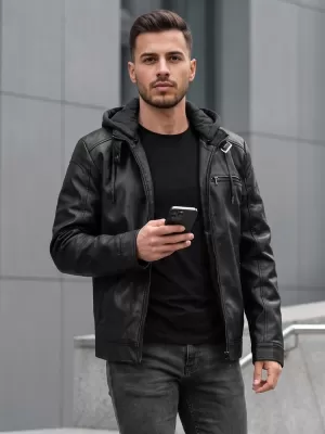 Férfi dzseki DSTREET TX5149 FEKETE