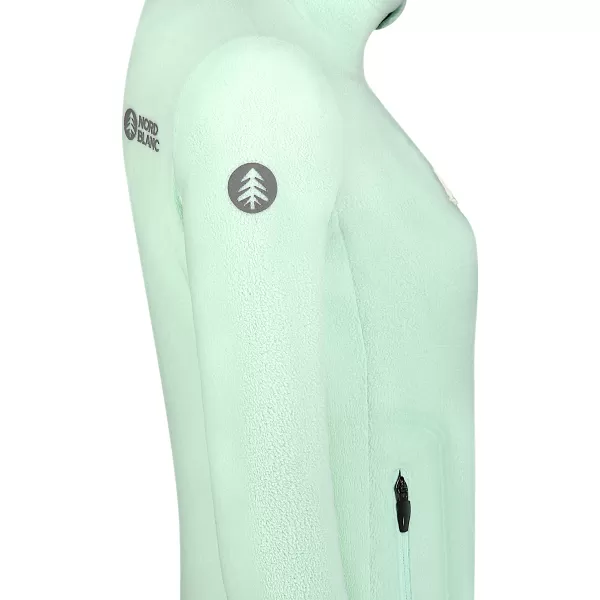  Női könnyű polár pulóver NORDBLANC MAPLE NBSFL8374 MENTA ZÖLD 