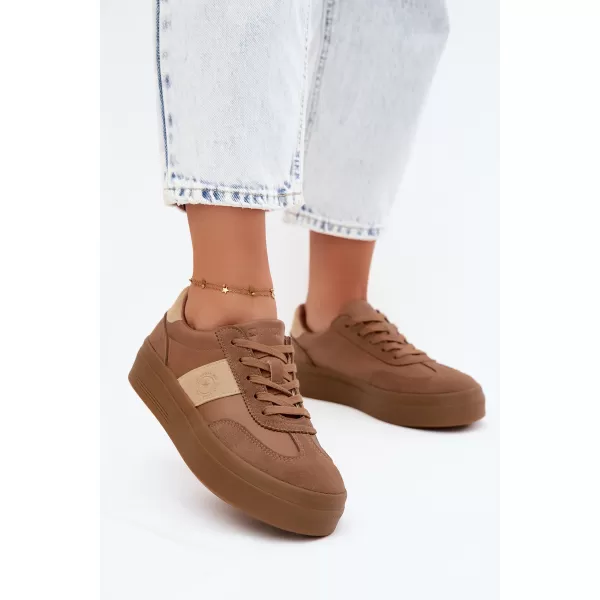  Női tornacipő BIG STAR SHOES UU274015 BARNA/BÉZS 
