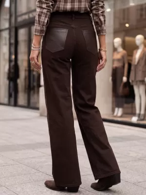 Női nadrág DSTREET UY3136 BARNA
