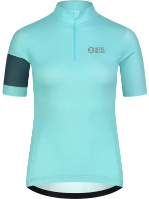 Női kerékpáros mez NORDBLANC ENTHUSIAST NBSLF8084 KÉK