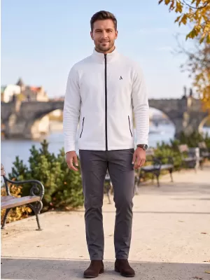 Férfi polár pulóver ALTISPORT ALM002852 FEHÉR