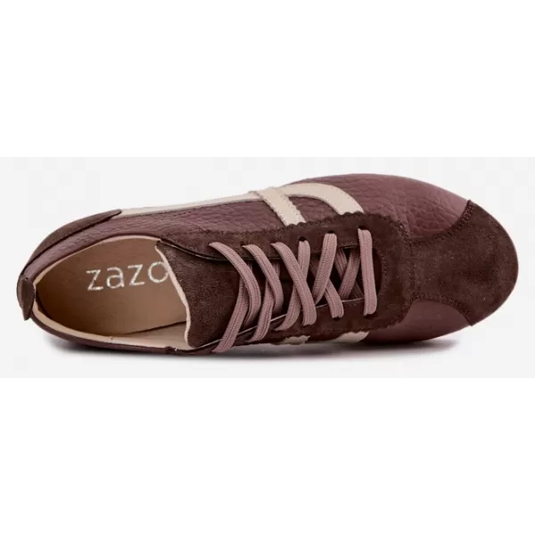  Női tornacipő ZAZOO N1402S2/ CSOKOLÁDÉ 