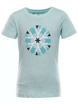 Gyerek foltos póló ALPINE PRO REJO 3 VILÁGOSKÉK PC VÁLTOZAT