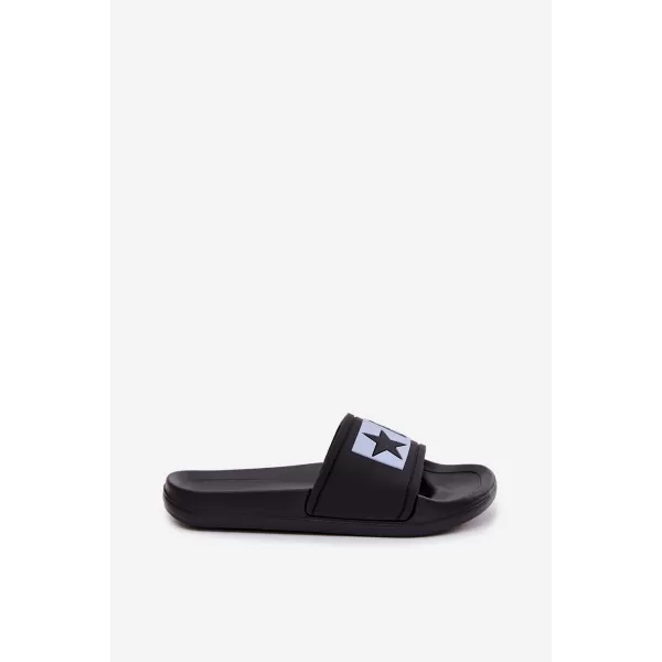  Gyermek papucs BIG STAR SHOES TT374A003 FEKETE/KÉK 