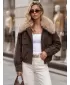 Női kabát DSTREET TY5694 BARNA