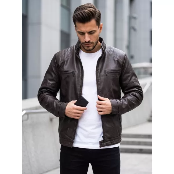  Férfi dzseki DSTREET TX5144 BARNA 