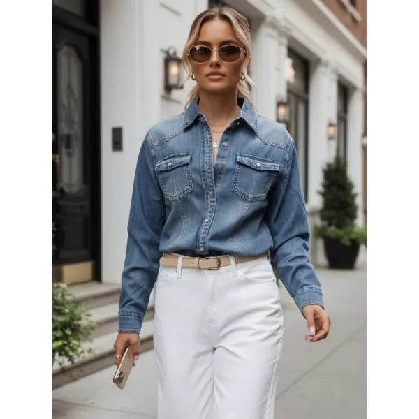  Női ing DSTREET DY0491 KÉK 