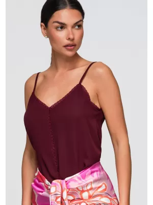 Női felső OMBRE OW-TS-E0057 BURGUNDIA
