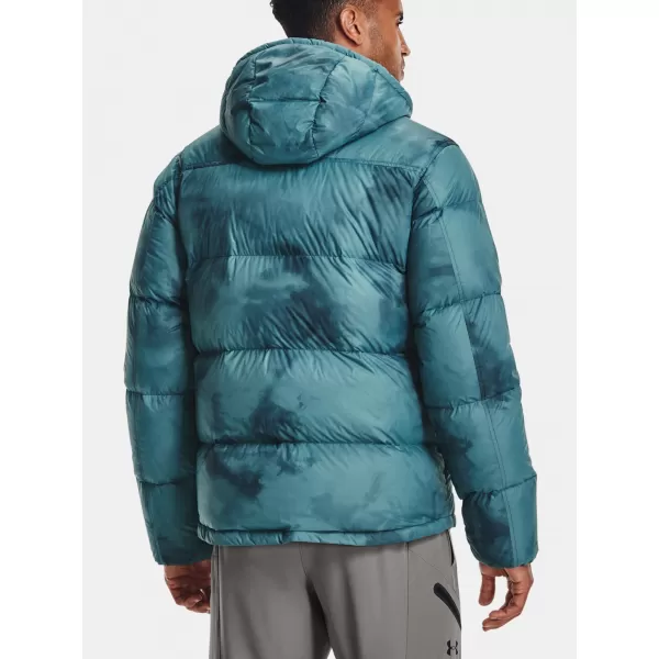  Férfi dzseki UNDER ARMOUR UA STORM CGI DOWN PRINTED STORM JKT 1365809-413 KÉK 