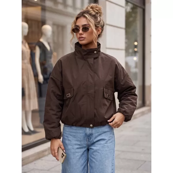  Női kabát DSTREET TY6022 BARNA 