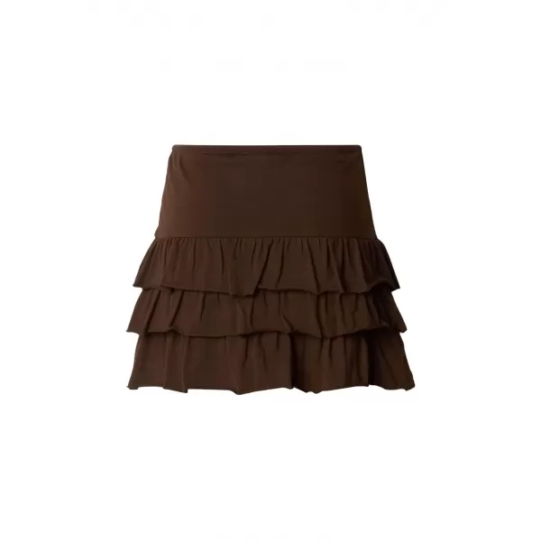  Női szoknya URBAN CLASSICS TB7506-00075 BARNA 