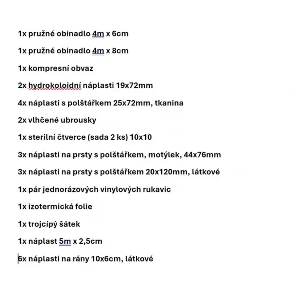  RESTUBE elsősegély készlet 