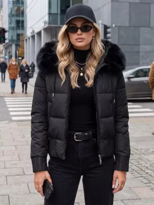 Női kabát DSTREET TY5828 FEKETE