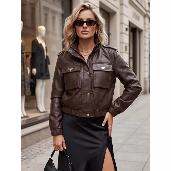  Női kabát DSTREET TY5872 BARNA 