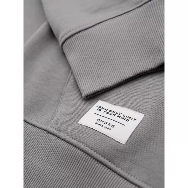  Férfi pulóver OMBRE OM-SSBZ-0272 SZÜRKE 