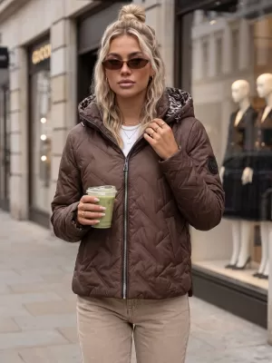 Női kabát DSTREET TY5772 BARNA